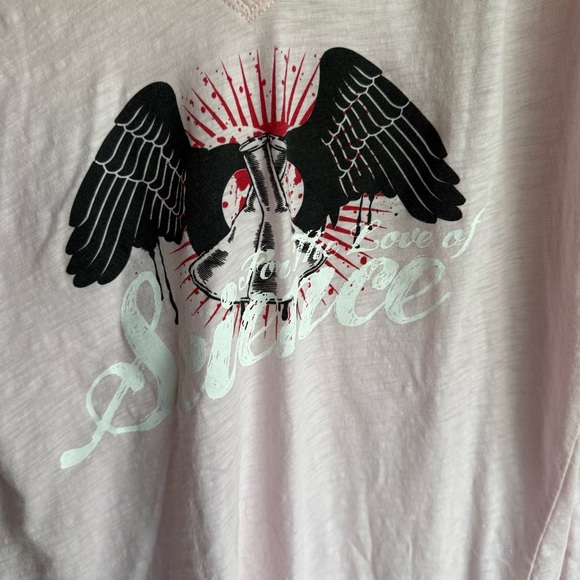 For the love of Science Pink Long Sleeve Hoodie w Science Graphic XL 100% Cotton - Picture 2 of 8